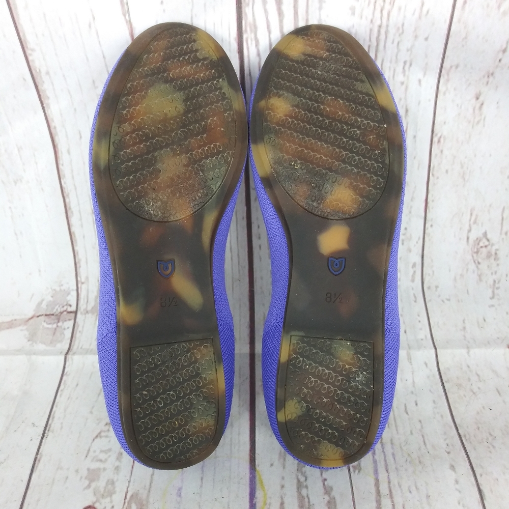Rothy's The Flat Round Toe Ballet Flat Casual Comfort Purple Women's Size 8.5 - Picture 10 of 10